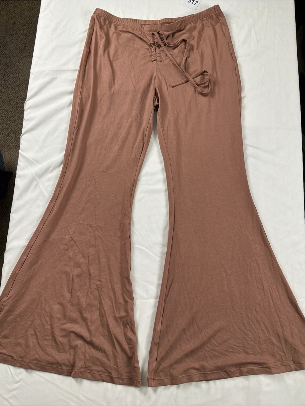 HALARA Rose Taupe Flare Lounge Pants